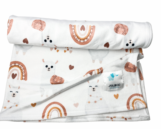 Couverture magiks - Lamas beige