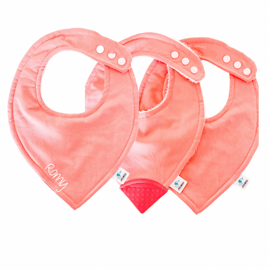 Bavoir - Rose pastel